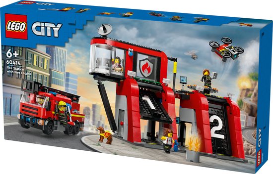 Caserne de pompiers et camion de pompiers LEGO City - 60414