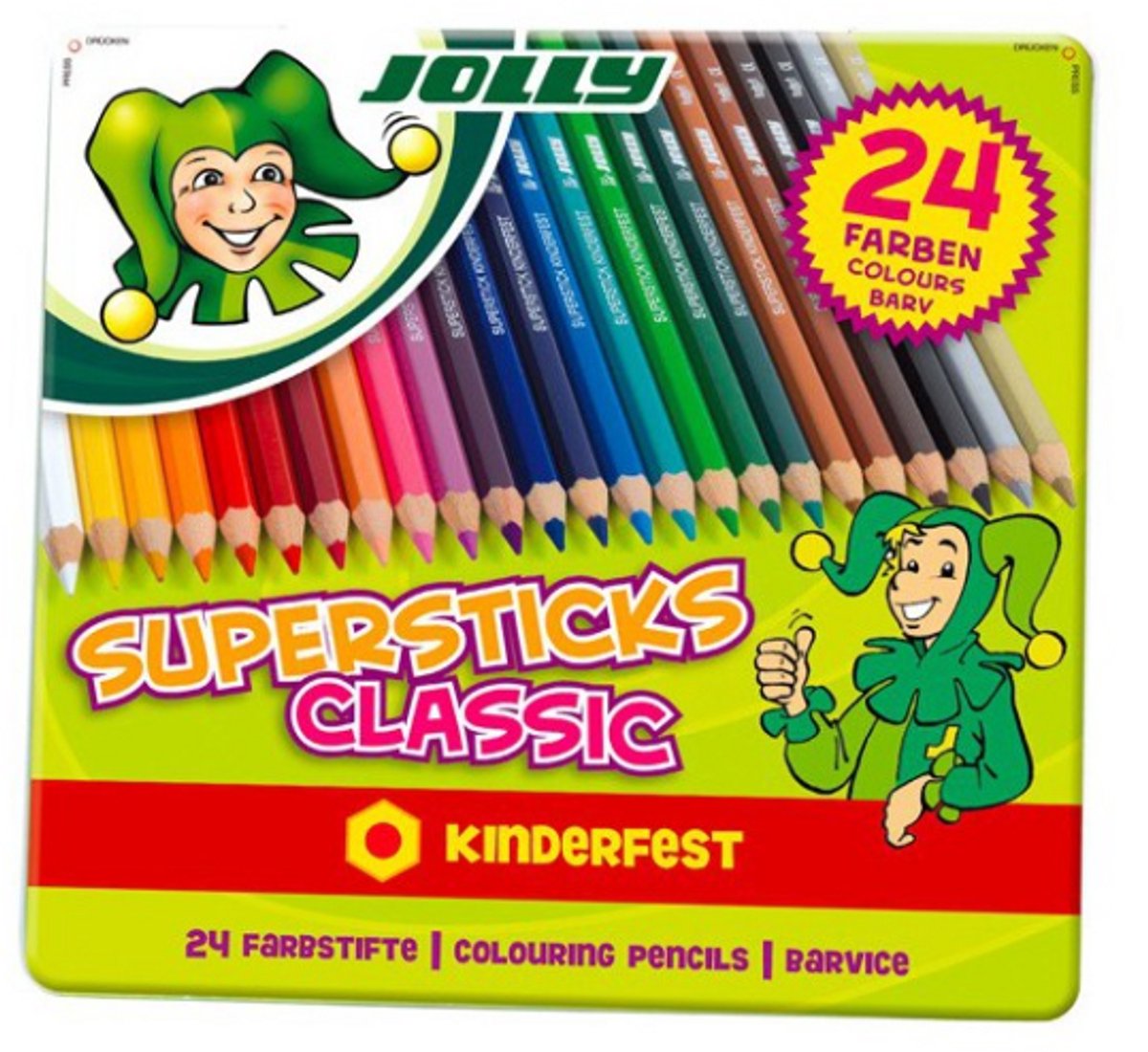 Jolly Supersticks Classic kleurpotloden 24 stuks