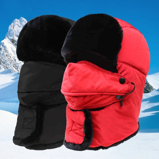 Nivard Wintermuts - Heren - Dames - Volwassenen - Muts - Ski Mask - Bivakmuts - Balaclava - Ski Masker - Wintersport - Full Face Mask - Winter Masker - Voor Winter - Zwart