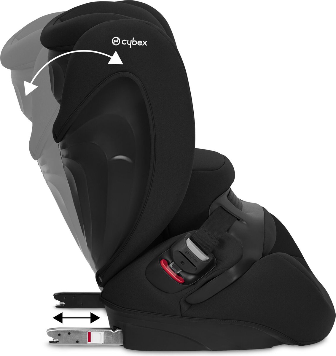 Cybex pallas B i-fix - autostoel 76cm - 150cm (groep 1-2-3) - isize - Volcano Black – foto 6