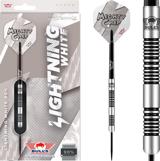 Bulls Lightning White 90% - Dartpijlen - 21 gram van Bull's — afbeelding 3