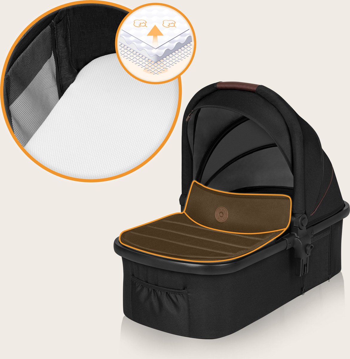 Lionelo Amber 3 in 1 Kinderwagen met (EAN: 5903771709521) - afbeelding 3