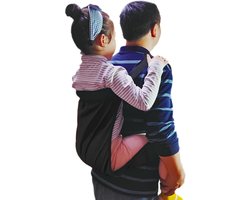 Zwarte Kinderen Dragers Sling - Korte Reizen en Wandelen Rugdrager - Kind Lift Sling voor Overbrengen naar Bed