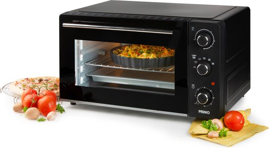 Four Pose PRIMO PR255OV - Four à convection avec fonction Grill - 45L - 2000W - Zwart