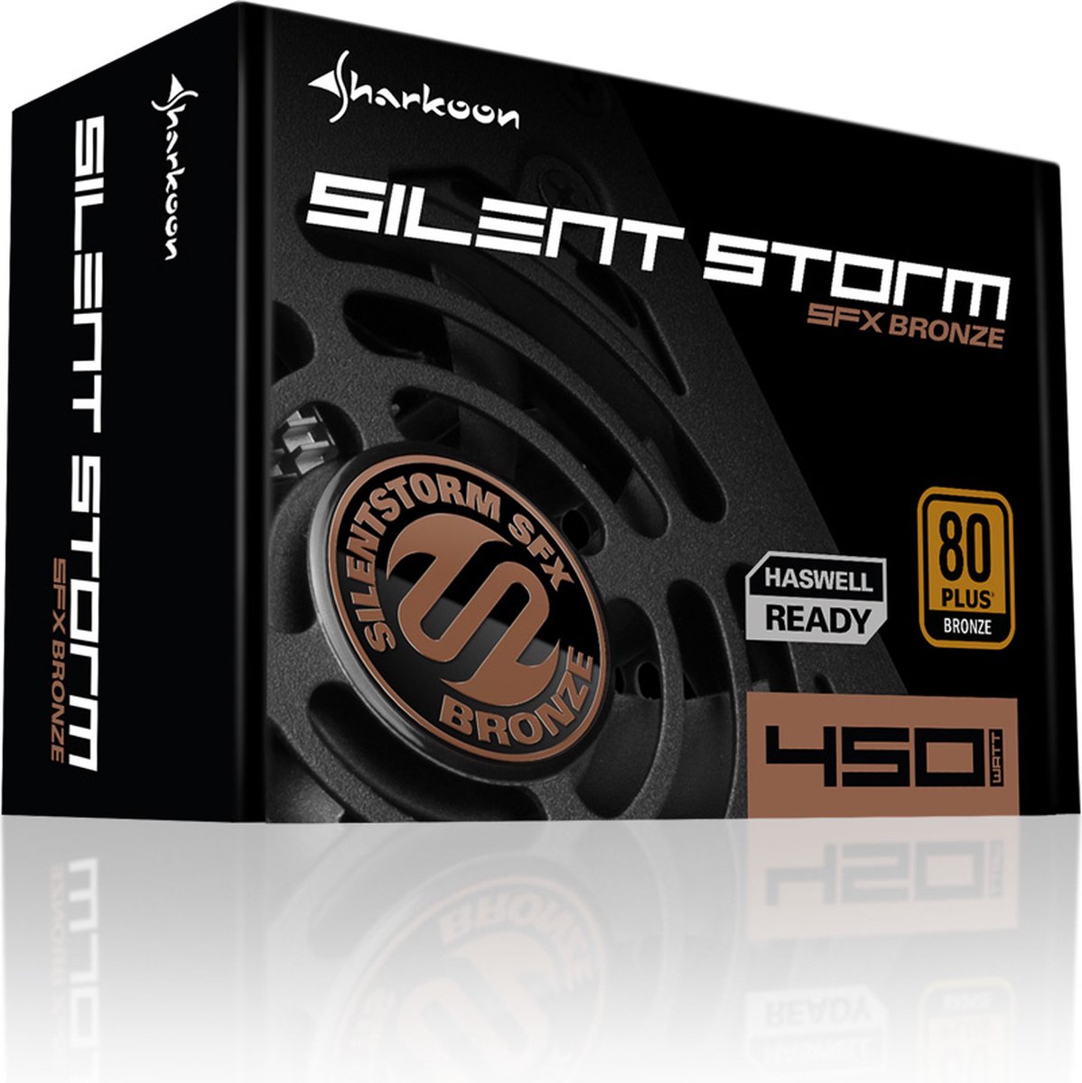 Power Supply Sharkoon Silentstorm Sfx Bronze 450 W voeding - afbeelding 2