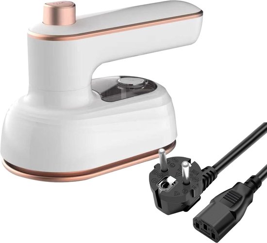 Handheld Household Steam Iron - nat en droog - draagbaar reisstrijkijzer voor reizen (wit) met stoomfunctie Mini strijkijzer