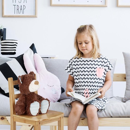 Chaise haute en bambou RUSTICO pour garçons et filles - chaise de chambre d'enfant - HBD env. 50 x 285 x 28 cm - naturel