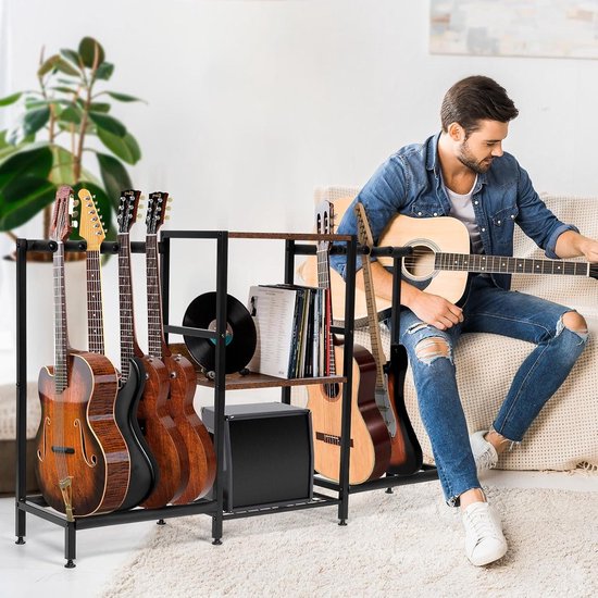 Boîte De Rangement Pour Médiators De Guitare En Bois De Noyer - Design Luxe, Peut Servir De Boîte à Bijoux - Cadeau Pour Guitariste