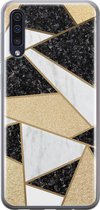 Samsung Galaxy A50/A30s hoesje siliconen - Goud abstract - Soft Case Telefoonhoesje - Print / Illustratie - Goud