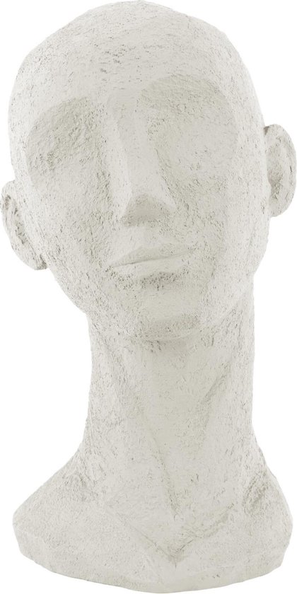 Present Time Ornament Face Art - Ivoor - 17,5x15,5x28,4cm - Scandinavisch