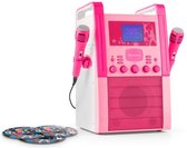 Ka8P-V2 BK karaoke-installatie CD-speler AUX 2x microfoon incl. 3 x karaoke CD+G