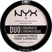 NYX PMU Professional Makeup Duo Chromatic Illuminating Powder - Snow Rose DCIP04 - Highlighter - 6 gr