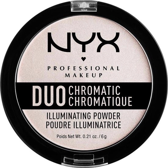 Foto: Nyx pmu professional makeup duo chromatic illuminating powder snow rose dcip04 highlighter 6 gr