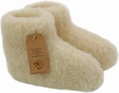 Woolwarmers Kindersloffen - Creme/Beige - Maat 28/29