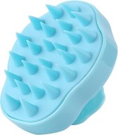 Haarborstel – Blauw – Anti roos – Siliconen Massageborstel – Haarverzorging – Gezond haar – Haargroei – Rond