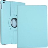 Case2go - Tablet hoes geschikt voor iPad 2020 - 10.2 Inch - Draaibare Book Case - Licht Blauw