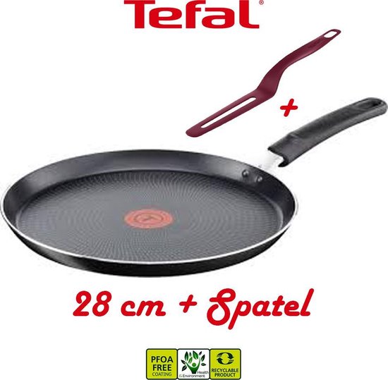 NIET VOOR INDUCTIE - Tefal Cookware All Hobs Pannenkoekenpan 28 cm (DIEPTE  PAN 2 CM) +... | bol.com