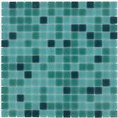 1,04m² - Mozaiek Tegels - Amsterdam Vierkant Groen Mix 2x2
