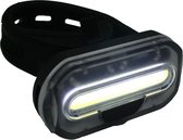 1x Fietskoplamp / voorlicht COB LED - 2x knoopcelbatterijen CR2032 - stuur / frame bevestiging - batterijvoorlicht - fietsverlichting / voorlichten