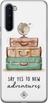 OnePlus Nord hoesje siliconen - Wanderlust | OnePlus Nord case | multi | TPU backcover transparant