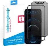 Telefoonglaasje Privacy Screenprotectors - Geschikt voor iPhone 12 Pro - Privacy - Volledig Dekkend - Gehard Glas Screenprotector - Geschikt voor iPhone 12 Pro - Beschermglas