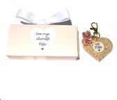 Sleutelhanger liefste meter | roze | hartje | allerliefste meter