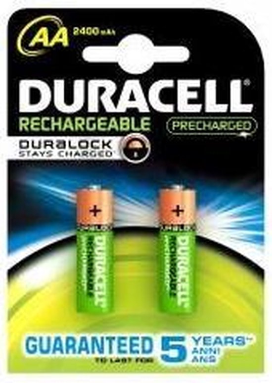 Duracell AA Oplaadbare Batterijen - 2500 mAh - 2 stuks | bol.com