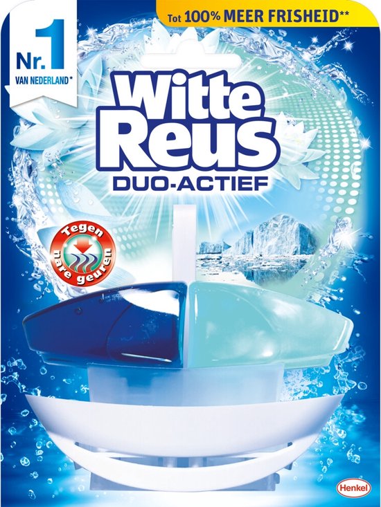 Witte Reus Toiletblok Duo Actief Tegen Nare Geuren - 8 stuks - Voordeelverpakking