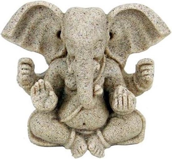 Ganesha beeld van zand - 8 cm