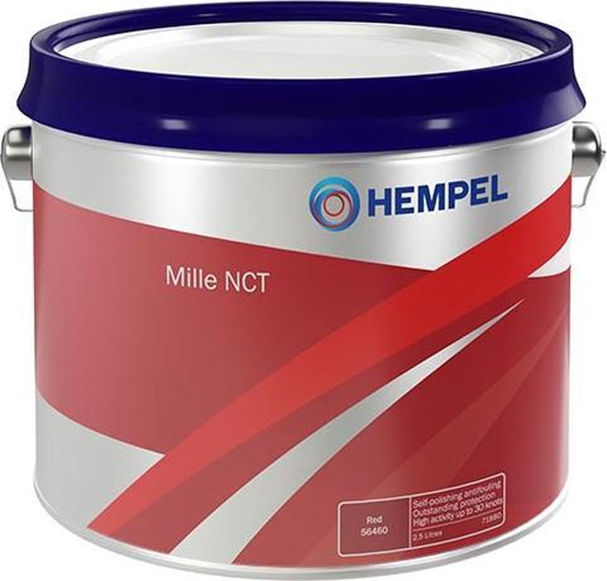HEMPEL® Mille NCT 7173C Red 56460 - Koperhoudende Antifouling - Zelfslijpende Antifouling - Geschikt voor ZOUT - ZOET - BRAK water