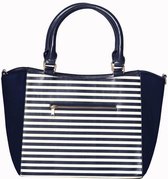 Banned Nautical Gestreepte 50's Tas Navy
