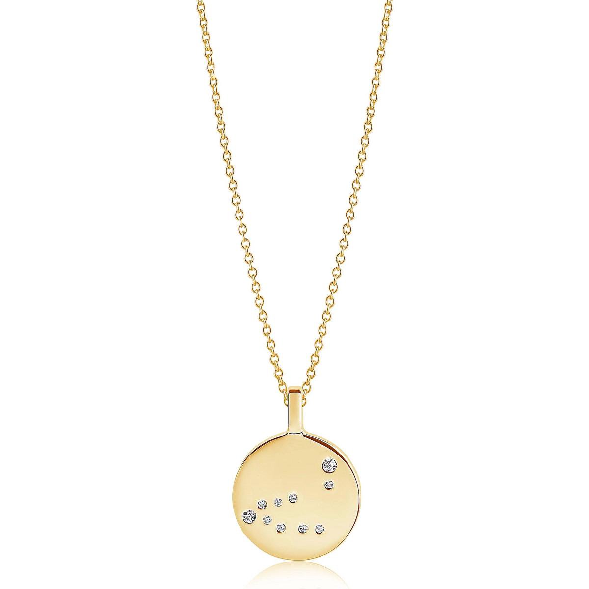 Sif Jakobs Jewellery Dames-Ketting 925 Zilver gerhodineerd Zirkonia One Size Steenbock 87604608