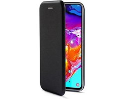 Samsung A70 hoesje zwart - Premium Book Case Samsung Galaxy A70 hoesje met ruimte voor pasjes - Zwart