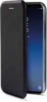 Samsung S9+ hoesje zwart - Premium Bookcase Samsung Galaxy S9 Plus hoesje met ruimte voor pasjes - Zwart - (Let op: PLUS variant)