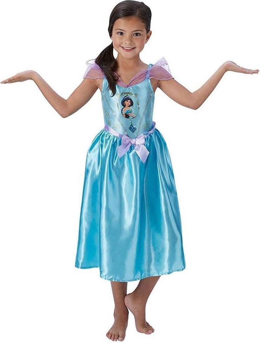 Rubie's Verkleedjurk Jasmine Aladdin Meisjes Blauw Maat 116-128
