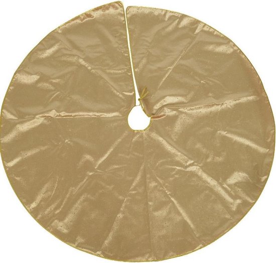 Kerstboomrok/kerstboom kleed goud 120 cm Kerstboom rok/rokken