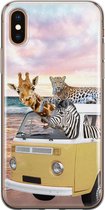 iPhone XS Max hoesje - Wanderlust | Apple iPhone Xs Max case | Siliconen TPU hoesje | Backcover Transparant