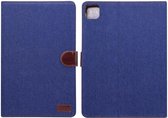 Hoes Jeans Book Case Donker Blauw Geschikt voor Apple iPad Air 2020 / 2022