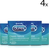 Durex classic natural - 4 x 3 stuks