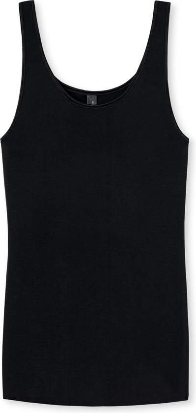 SCHIESSER Luxury dames hemdje (1-pack) - zwart - Maat: 44