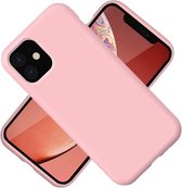 Hoesje iPhone 12 / 12 Pro - Nano Liquid siliconen Backcover - Licht Rose