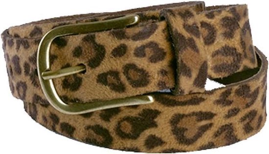 Luipaard riem - Leopard V45 Brown  Dames riem - Broekriem Dames - Dames riem -  Dames riemen - heren riem - heren riemen - riem - riemen - Designer riem - luxe