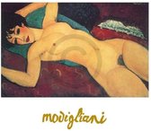 Amadeo Modigliani - Nudo disteso Kunstdruk 30x24cm
