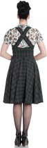 Hell Bunny Peebles Tartan Pinefore 40's Jurk Groen