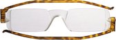 Lunettes de lecture Nannini compactes pliables havanna +1.00