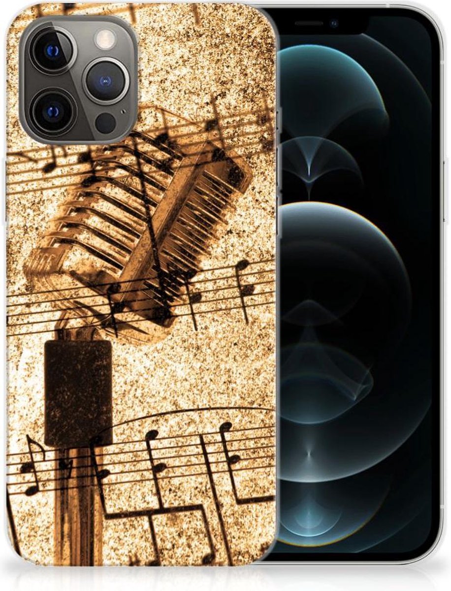 iPhone 12 Pro Max Siliconen Hoesje met foto Bladmuziek