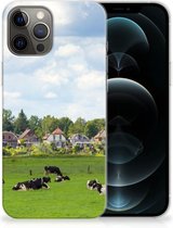 Backcover Soft Siliconen Hoesje iPhone 12 Pro Max Telefoon Hoesje Hollandse Koeien