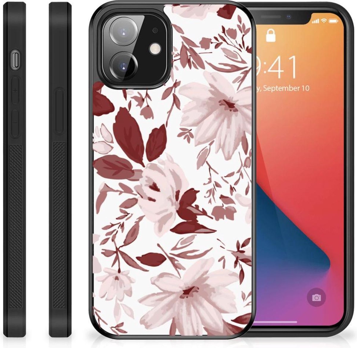 Case iPhone 12 Mini Watercolor Flowers
