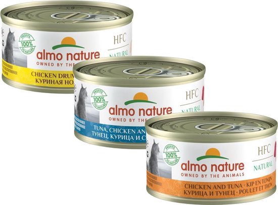 Mag een Kat kaas? Bekijk nu of het juist wel of niet goed voor je kat is! 21 Almo Nature – Tonijn En Kaas – Kattenvoer – 24 X 70 G