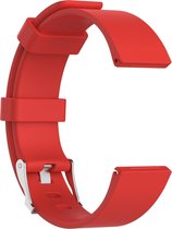 watchbands-shop.nl Siliconen bandje - Fitbit Versa (Lite) - Rood - Large